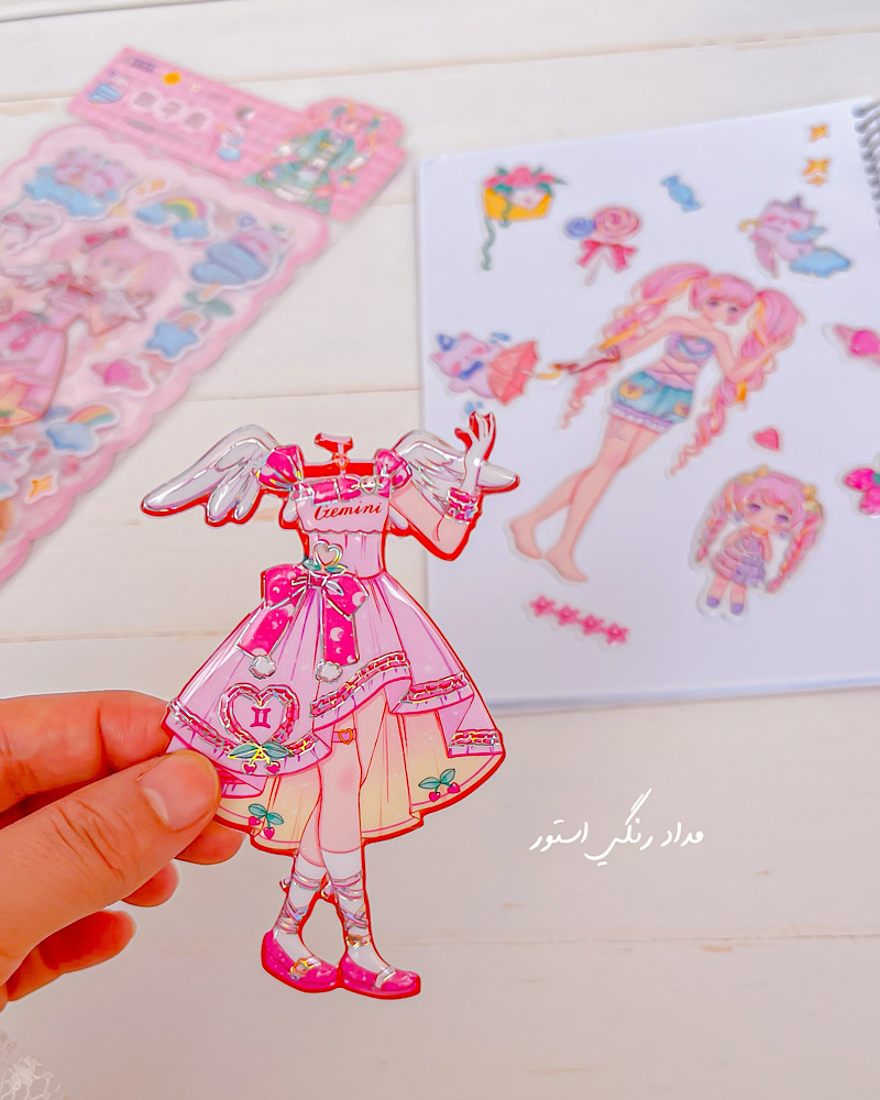 استیکر برجسته ی لباس دار