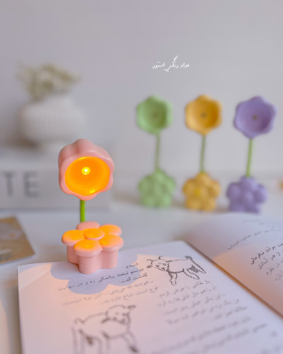 مینی چراغ مطالعه کلیپسی گل